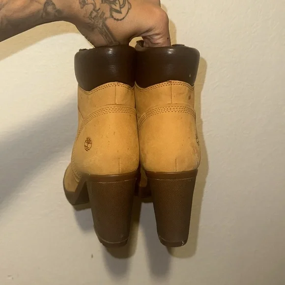 Womens Timberland Allington Heights Boot - Wheat - Picture 4 of 5